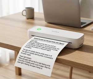 Sudex <b>A4</b> <b>Portable</b> Thermal <b>Printer</b> Wireless Inkless Mini <b>Printer</b> for Business Office Travel Mobile Document Printing A80 pocket - Product Image 2