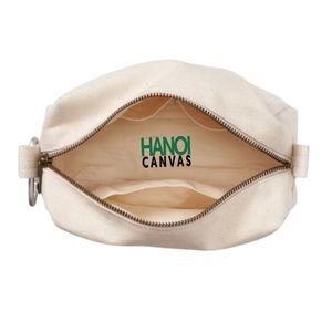 Bolso de lona de algodón ecológico para mujer Estuche de maquillaje Impreso personalizado Moda elegante con cremallera BSCI Vietnam - Product Image 3