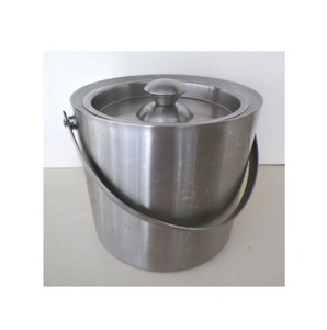 Aluminum Ice <b>Bucket</b> with Handle Champagne Wine Modern Aluminum Ice <b>Beer</b> <b>Bucket</b> for Manufacture From India - Product Image 5