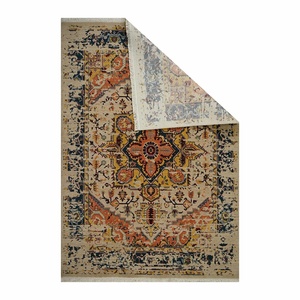 Handmade Bungalow Rose high Oriental Orange/Pink/Blue Area Rug Commercial embroidered Bedroom Knotted Persian for living room - Product Image 2