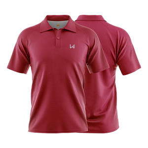 Camisa informal para hombre logotipo frontal personalizado serigrafía tela sarga poliéster algodón manga corta anticontracción - Product Image 1