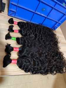 HairBloom Naturals Cabello a Granel Remy Indio Premium Natural de Doble Trama a Máquina, Todos los Colores Teñibles, 100-110g - Product Image 4