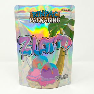 Bolsa de Mylar Mate Personalizada con Cierre en Forma de Cremallera, Impresa y Comestible, de 3.5g, 7g, 14g, con Logotipo Personalizado, Bolsa de Pie para Leche - Product Image 2