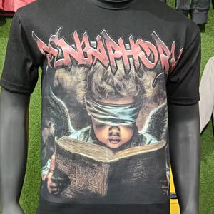 Ensemble de t-shirts courts et décontractés respirants et imprimés vintage pour hommes de la meilleure qualité sur mesure pour le confort de l'été - Product Image 1