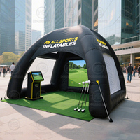 Portable Pop Up Golf Course Simulateur Enceinte Commercial Blow Up Chapiteau Tentes Extérieures Cage De Golf à Vendre