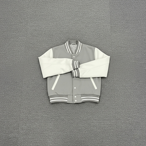 Vestes universitaires pour femmes, nouvelle collection 2025, vêtements décontractés, couleur unie, vêtements d'hiver, logo brodé en chenille personnalisé - Product Image 3