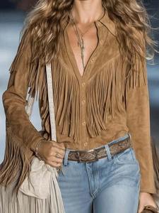 แจ็กเก็ตหนังแท้ของผู้หญิง High Street เสื้อแจ็กเก็ตหนังแท้แบบ400GSM ใส่สบายใส่กลับด้านได้ - Product Image 4