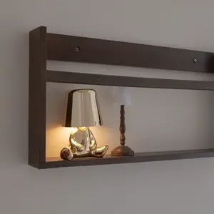 Lámpara de Escritorio LED Ecológica GoldGuardians, Diseño Nórdico Europeo Flexible, Cuerpo de Hierro, Madera y Metal, 220V CA, Batería, para Dormitorios y Habitaciones - Product Image 3