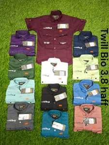 Pronto per la spedizione di nuovo autunno in tinta unita camicetta di cotone per i ragazzi e le ragazze bambini manica lunga top in stile formale per abbigliamento estivo Casual - Product Image 5