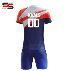 Uniformes de Fútbol Personalizados para Adultos de Verano, Uniformes de Poliéster de Secado Rápido para Entrenamiento y Competición, Impresión de Nombres Unisex, Características del Equipo - Product Image 2