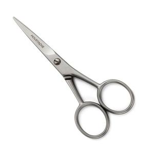 Tijeras multiusos 5 "Acero inoxidable Barba Bigote Oreja Nariz Tijeras con cuchillas rectas Cizalla de corte Corte afilado OEM - Product Image 2