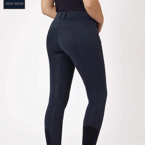 Venta al por mayor de silicona pantalones de montar a caballo Leggings pantalones ecuestres al por mayor de alta calidad logotipo personalizado pantalones de asiento completo - Product Image 1