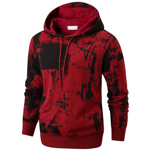 Sweat à capuche tie-dye en coton mélangé, de qualité supérieure, entièrement personnalisé, style nouveau, robuste, prix abordable, pour hommes. - Product Image 2