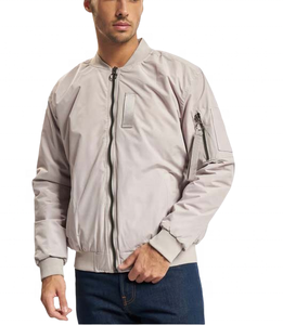 เสื้อแจ็กเก็ตนักบินผู้ชาย OEM เสื้อโค้ทผู้ชายคอตั้งเบสบอลฤดูหนาวกันน้ำกลับได้สไตล์สตรีท - Product Image 1