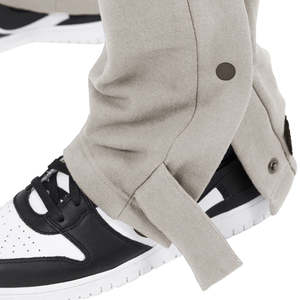 กางเกงวอร์มขาบานทรงกระบอกผู้ชาย ดีไซน์กระดุม พร้อมโลโก้สั่งทำ |   กางเกงวอร์มขายส่ง - Product Image 5