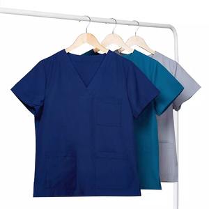 Ensemble de blouses médicales à manches courtes de haute qualité, col en V, couleur personnalisée, pour médecin, uniforme d'hôpital, unisexe - Product Image 3