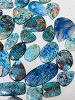 Cabochon de pierres précieuses Shattukite de qualité AAA pierre de Shattuckite en agate verte naturelle de haute qualité pour bijoux faits à la main pierres précieuses en vrac