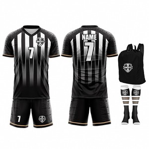 Venta Caliente Conjuntos de Camisetas de Fútbol Lisas con Logotipo Personalizado Camisetas de Fútbol Modernas 100% Poliéster Uniforme de Fútbol Cómodo - Product Image 1
