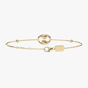 Pulsera de diamantes de moissanita de oro amarillo de 10K/14K de lujo para mujer con cadena ajustable joyería fina para uso diario y regalos - Product Image 2