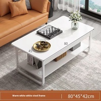 Meuble TV au design contemporain et table basse convertible Combo Ensemble de luxe moderne pour petite maison pour la vie en appartement