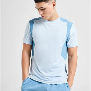 Venta al por mayor 100% algodón orgánico camisetas para hombres gimnasio Fitness ropa a granel camisetas en blanco alta calidad logotipo personalizado camiseta activa - Product Image 1