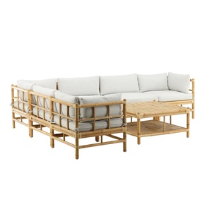 ชุดโต๊ะเก้าอี้ไม้ไผ่สีสันสดใสปรับแต่งได้สำหรับพักผ่อนที่บ้านทำจากเวียดนามสำหรับห้องนั่งเล่นและห้องนอน - Product Image 4