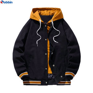 Veste universitaire à capuche pour homme grande taille, tendance, vintage, style baseball, collège, lycée, vente chaude - Product Image 1