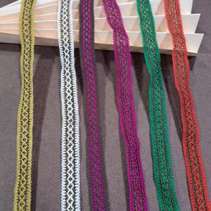 Polyester Lace Trimmings Decorative Trimmings Colorful Lace Ribbon Tape Lace Trim Decoration Lace Garment Sustainable Lace - Product Image 2