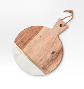 Venta caliente Bloques de cortar de madera Tablas de cortar ligeras gruesas de madera maciza con mango disponible con logotipo personalizado - Product Image 3