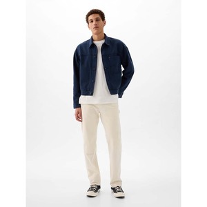 Chaqueta vaquera clásica y vintage con logotipo personalizado para hombre, chaqueta vaquera de gran tamaño de alta calidad con diseño de hombros caídos - Product Image 5