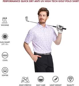 Camisas de Golf Casuales para Hombre de Alta Calidad a Precio de Fábrica OEM, Tejidas, de Secado Rápido, Transpirables, Bordadas, Personalizadas al por Mayor - Product Image 5