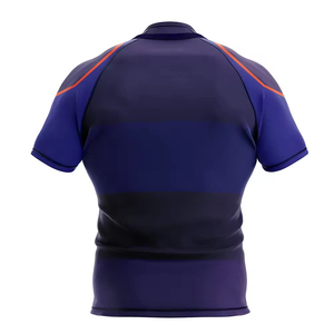 Ropa deportiva transpirable unisex, uniformes de rugby, camisetas de malla atlética OEM, conjuntos personalizables de camisetas de fútbol - Product Image 1