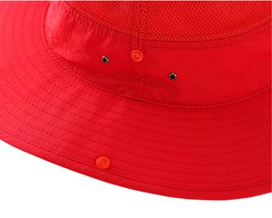 Chapeau seau avec logo brodé personnalisé pour hommes et femmes Chapeau de pêcheur de couleur unie Chapeaux de protection solaire - Product Image 5