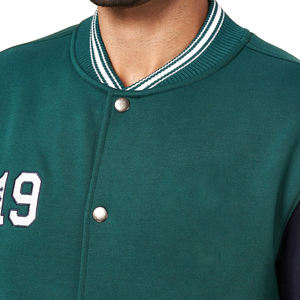 Ventes en gros de vestes universitaires longues vintage pour hommes, fabrication sur mesure, manches en toile, streetwear d'hiver, veste de style lettreman à couleurs contrastées - Product Image 6