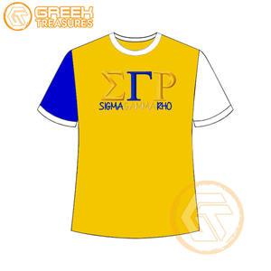 Vente en gros de t-shirt Sigma Gamma Rho pour femmes vêtements de sororité jersey de coton t-shirt respirant de haute qualité vêtements grecs pour femmes - Product Image 4