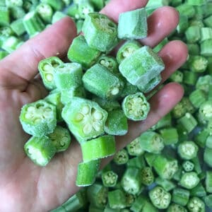 IQF Frozen Okra Alta calidad Mejor precio Fresh Green Farm Direct Wholesale - Product Image 3