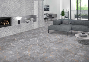 Quantic Gris 600x1200 piso de porcelana/azulejos de pared de alta calidad antideslizante baño Villa apartamento escuela almacén interiores - Product Image 3