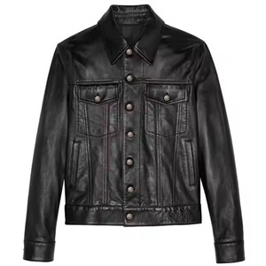 2025 veste en cuir décontractée de haute qualité hommes Logo personnalisé concepteur en gros blanc pur grande taille hommes vestes Forb hommes - Product Image 1