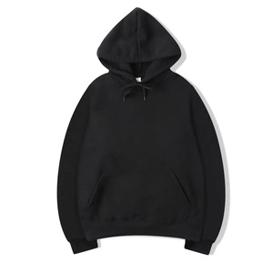 Sweat-shirts à capuche confortables pour hommes, 100 % coton, doublure polaire, teinture unie pour les manches, prix direct usine - Product Image 4