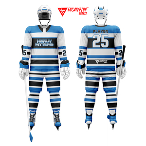Maillots de hockey sur glace respirants personnalisés |   Concevez vos propres uniformes d'équipe professionnels, couleurs et logo personnalisés |   Impression par sublimation 100% - Product Image 5