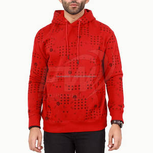 เสื้อฮู้ดสวมหัวสำหรับผู้ชายผ้าฝ้ายสวมใส่สบายแขนยาวแบบคลาสสิก - Product Image 1