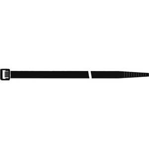 SAPISELCO Bridas para Cables de Poliamida 6.6 Negras de 450 mm de Largo y 7.5 mm de Ancho, 100 Unidades/Bolsa, Accesorios para Gestión de Cables - Product Image 1