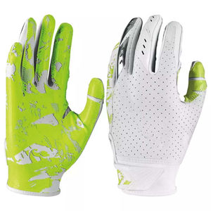 Gants de football américain antidérapants de la meilleure qualité Gants de football américain à poignée de paume avec logo personnalisé pour les gants de football d'équipe - Product Image 5