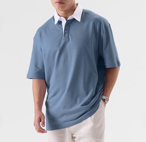 Chemise à manches courtes pour homme de haute qualité, nouvelle collection été, anti-froissement, 100% coton, tissu tricoté respirant, motif imprimé pour - Product Image 1