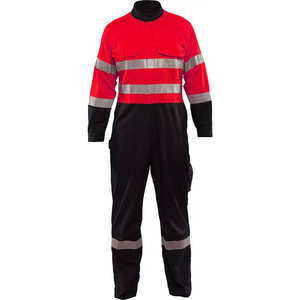 ชุดทำงานนิรภัยแบบสะท้อนแสงสำหรับงานอุตสาหกรรม กันน้ำ กันลม ระบายอากาศได้ดี ผลิตจากโพลีเอสเตอร์ ไซส์ใหญ่ เหมาะสำหรับงานกลางแจ้งและโรงงาน - Product Image 4