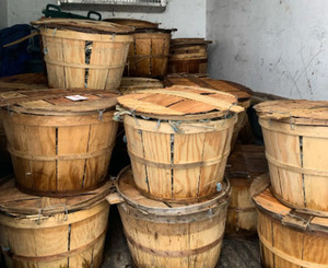 Cesta de madera de almacenamiento, cesta de cangrejo de madera respetuosa con el medio ambiente personalizada, embalaje de bushel de madera a precio barato, Exportación a todo el mundo - Product Image 3