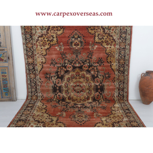 Alfombra tejida de algodón naranja Natural de alta calidad, estilo de lujo, para mascotas, acolchada para el hogar, hoteles, pasillos, puerta de la sala de oración - Product Image 4