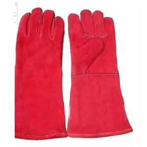Guantes de mano de cuero industriales hechos a medida Guantes de soldadura protectores de piel de vaca dividida y de oveja con muestra gratis - Product Image 4