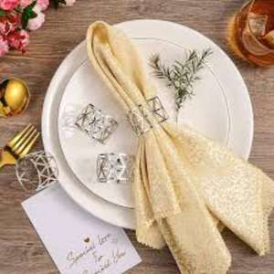 Best Grade Strong Build Metal Napkin Ring with Shiny Coating and Lightweight Frame for Daily Dining <b>Table</b> and Special <b>Occasions</b> - Product Image 1