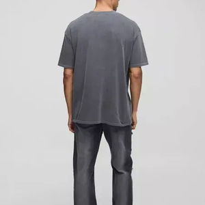 T-shirts à imprimé graphique pour hommes T-shirt surdimensionné délavé à l'acide Vintage Streetwear Shirt Casual Tops Shorts Sleeve Black Cotton Tee - Product Image 2